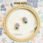 刺繍ビーズピアス
