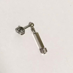 005u.Silver×Silver /unisex 片耳用イヤリング・ピアス