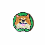 さすらいの柴犬（笑う柴犬）  刺繍ワッペン/ステッカー