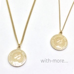 【新作】コインネックレス シルバー/ゴールド☆メンズ☆ウィメンズ☆シンプル コイン ネックレス✨14kgfチェーンネックレス対応可能♪