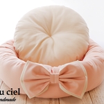 再販×3【受注製作品】ラウンドペットベッド　シンプルカラー（ピンク）　Ｍサイズ　