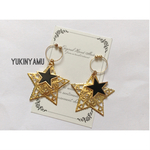  【送料無料】スター×スター イヤリング/ピアス