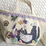 Alisa×quite a littleコラボトート ネコ