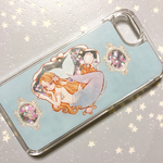【50%OFF】人魚姫のグリッタースマホケース（iPhone8、7、6、6s  ）
