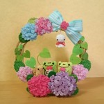 梅雨でもルンルン♪あじさい2wayリース③