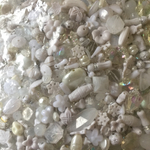 【27】大容量 アクリルビーズアソート  白