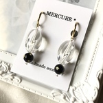 Clear×Black Earring