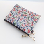 LIBERTY　  Phoebe フィービー 　レッド&ブルー　ビニコのminiポーチ　◆　コインケース・小物入れに♪