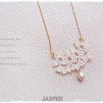 再・・・・販＊　回帰/Tatting lace necklace