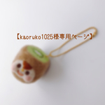 【kaoruko1025様専用ページ】キウイちゃんキーホルダーブローチ(緑)