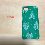 No.219  新柄 北欧風 お花の木とちょうちょ   iPhoneケース