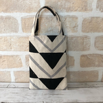 メンズ 北欧柄 帆布 ミニトートバッグ