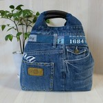 リメイクデニム＊リバーシブルバッグ