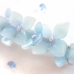 淡色紫陽花バレッタ 【大きめサイズ】