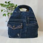 リメイクデニム＊リバーシブルバッグ