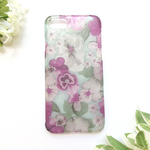  パンジー と ビオラ ダスティカラー ペールブルー  ＊iPhoneケース 