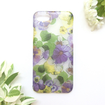 パンジー と ビオラ ダスティカラー パープル ＊iPhoneケース