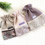 【mさまご依頼品】＊ リバティ フリル巾着セット ＊