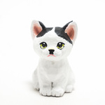コルクのチョビヒゲぶち子猫