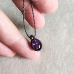アメシスト macramé ネックレス