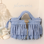 zpagetti(ズパゲッティ)2way＊ダブルフリンジショルダーバッグ＊ハンドメイド