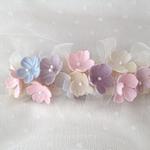 桜リボンバレッタ　パステル