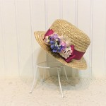 【♥♥♥様専用 花とおでかけカンカン帽：なでしこ or すみれの花束 】　 
