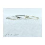 ultra slim hammered gold ring *0.7mm