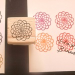 ※再販※〈mienoki〉ダリアの消しゴムはんこ