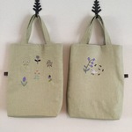 347さんオーダー刺繍カバン（レモンイエロー）