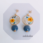レジンドライフラワーピアス