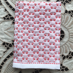 【再販】 刺し子ふきん(角亀甲つなぎ)