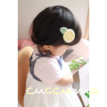 【送料無料】ベビーヘアクリップレモ小