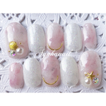 オーロラマーブルネイル《pink》