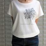 ☆送料無料☆ドルマンTシャツ「草原の木モノクロver.」