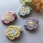 送料込み2つ550円♡選べるお花のベビーヘアクリップ