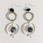 シルバーフープ 惑星ピアス