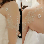 エレガントで豪華なジュエリー＊貼るアクセサリー＊ウェディングドレス＊結婚式＊ボディジュエリー＊ボディージュエリーシール