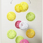 糸玉モビール＊刺繍糸 春 ＊