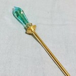 クリスタルかんざし(青緑)