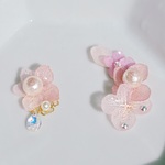 流れ花のイヤーカフとピアス(イヤリング)
