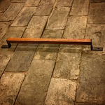 ウォールナットとアイアンのタオルハンガー