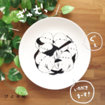 ぎゅむっといっぱい！シマエナガのプレート【受注制作】