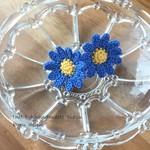 ★再販★ブルーデイジーのピアス