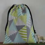 コップ袋 (23×17) ☆ ストライプ三角