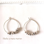 silverシンプル フープピアス