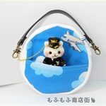 青空のまん丸ポーチ★パイロット猫ちゃん