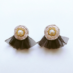 kurage刺繍ピアス［BE］