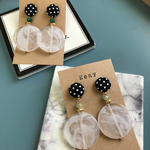 再販2♡✴︎ドット×クリアビーズのピアス&イヤリング✴︎