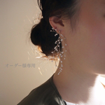 オーダー様専用***小枝ピアス かすみ草ピアス ワイヤーピアス